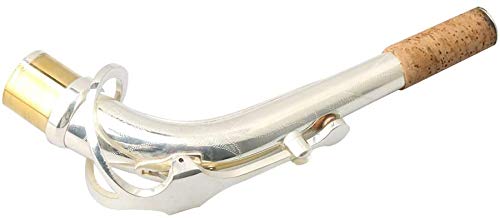 Jiayouy Diameter 24.5mm E-flat Alto Saxophone Elbow Bend Neck Sax Replacement Part Silver Plated