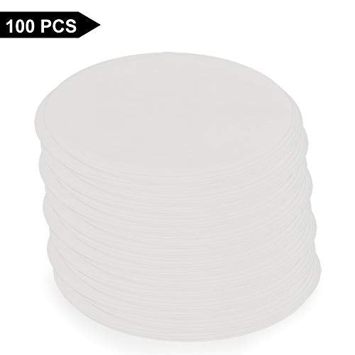 StonyLab Quantitative Filter Paper Circles, 125mm Diameter Cellulose Filter Paper with 20 Micron Particle Retention Medium Filtration Speed, Pack of 100 (125mm Diameter) 125 mm Diameter