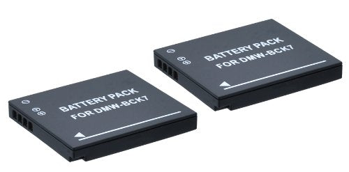 2 DMW-BCK7 Batteries for Panasonic Lumix DMC-SZ02, DMC-SZ1, DMC-SZ5, DMC-SZ7, DMC-TS20, DMC-TS25, DMW-BCK7PP, DMW-BCK7E, NCA-YN101G Camera, Charger & eCostConnection Complete Starter Kit