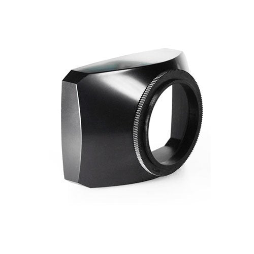 Mennon 52mm 16:9 Wide Angle Video Camera Screw Mount Lens Hood with White Balance Cap, Black