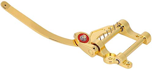 Alnicov Guitar Tremolo Unit Vibrato Bridge,Vibrato Tailpiece Tremolo for Tele,SG,LP,ETC Electric Guitars Gold