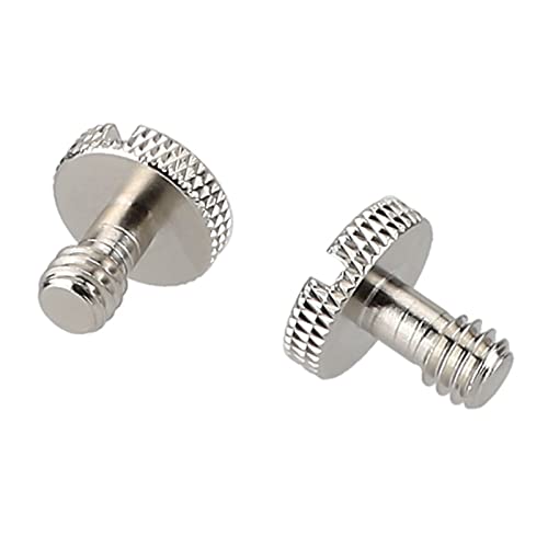 [AUSTRALIA] - CAMVATE 1/4"-20 Slotted Screw for Camera Quick Release Plate (2 Pieces) - 2025 