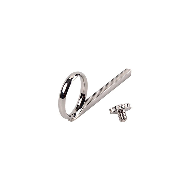 Alnicov 75mm Trumpet Valve Slide Finger Ring and screw for Trumpet Replacement Silver