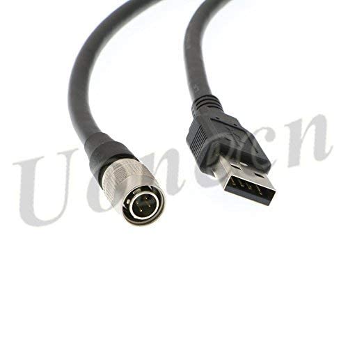USB Plug to 4 pin Male Hirose Connetor Data Cable for Computer for Camera.