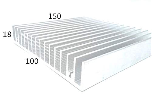 eivvia 150×100×18 1pcs Control System Components Aluminum Alloy Profile Heat Sink/Multimedia Equipment Aluminum Heat Sink