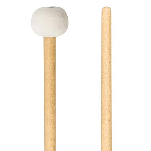 Hacbop 2 Pieces Double Head Drum Cymbal Gong Mallet Soft Hammer Sticks Mallets Rods Felt Hammer 385mm