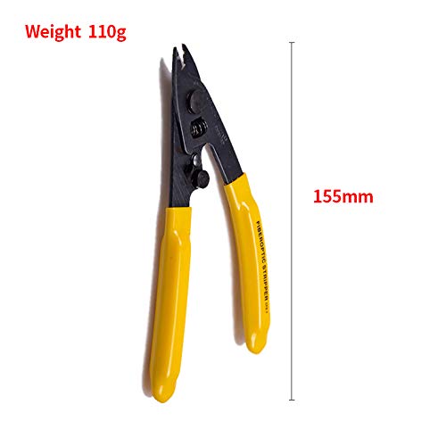 3 Port Hole Fiber Optic Stripping Tool, 6" Handle CFS-3 Fiber Optic Stripping Pliers Includes Hex Key for Adjustments,Ergonomic Optical Pliers Stripping 250 micron Buffer Coating from 125 micron CFS 3 Optical Pliers