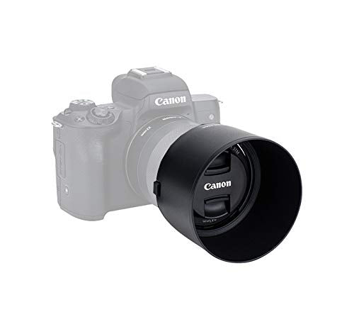 JJC LH-ES60 Dedicated Bayonet Lens Hood for Canon EF-M 32mm f/1.4 STM Lens, Canon 32mm 1.4 STM Lens Hood, Reversible, Replacement of Canon ES-60 Lens Hood
