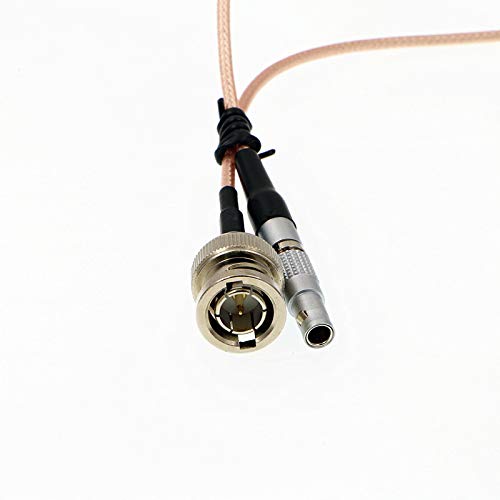 Uonecn Timecode Audio Cable 4 pin Male Nor1438 to BNC Plug for Red Epic Scarlet