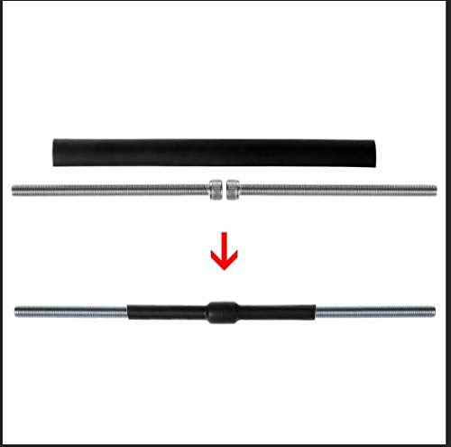XHF 14 Ft 4:1 Large Size High Flame Retardant Heat Shrink Tubing Assortment Kit Automobile Special Grade Wire Cable Adhesive Lined Tube Insulation Seal Against Moisture Corrosion and Air Leakage Black （12&16&24）mm