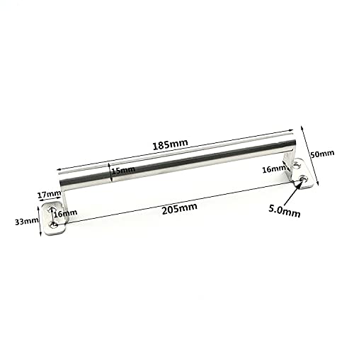 [AUSTRALIA] - 2pcs Stainless Steel Gate Handle Big 22cm(8-7/10") Barn Door Pull Hardware for Kitchen Outdoor Fence Pantry (Big) 