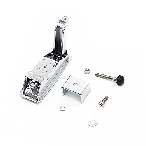 STHang-D 2PCS Compression Latch Lock Trigger Latch Lock, Zinc Alloy Adjustable Lever Hand Operated Compression Latch with Raised Trigger, Non-Locking, Flush Lever Latch (Silver) keyless 2