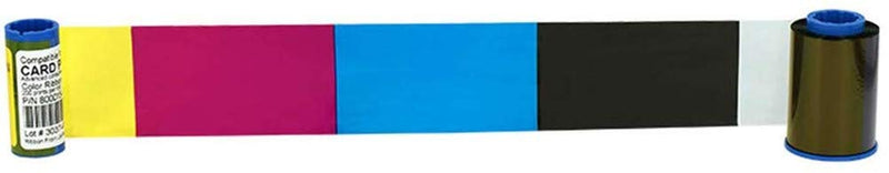New 800015-440 YMCKO Color Ribbon Tape for Zebra P330i P420i P430i ID Card Printers 800015-440 YMCKO Ribbon 200 Images Genuine (1 Piece) 1 Piece