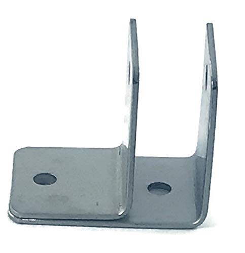 Harris Hardware 11689-B3 One Ear Toilet Partition Bracket, Stainless Steel, 2 Piece