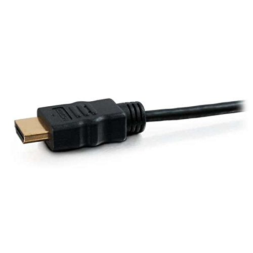 C2G Micro HDMI to HDMI, 4K, High Speed HDMI Cable, Ethernet, 60Hz, 1.6 Feet (0.5 Meters), Black, Cables to Go 42508 Micro with Ethernet