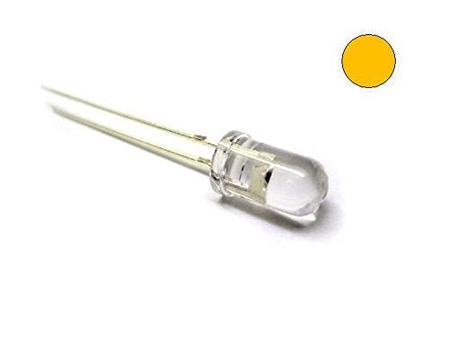 E-Projects B-0001-C10 Clear Yellow/Amber LEDs, 5 mm (Pack of 100)