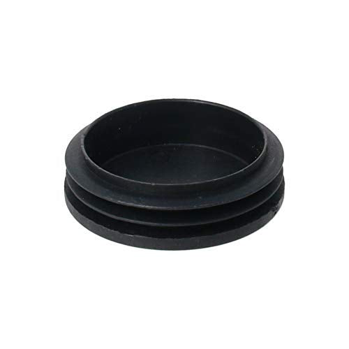[AUSTRALIA] - MroMax 12PCS 63mm/2.48" Dia Plastic Tubing Plug Round Post End Caps for Handrail Stair Newel Guardrail Tube Black 