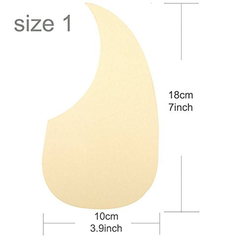 Mr.Power Transparent Acoustic Guitar Pickguard Droplets Or Bird Self-adhesive 41' Pick Guard PVC Protects Your Guitar Surface (Water Drop) Water Drop