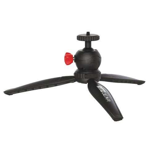 Ritz Gear Folding Tabletop Tripod - Black with Red Knob Black w/ Red Knob Standard Packaging