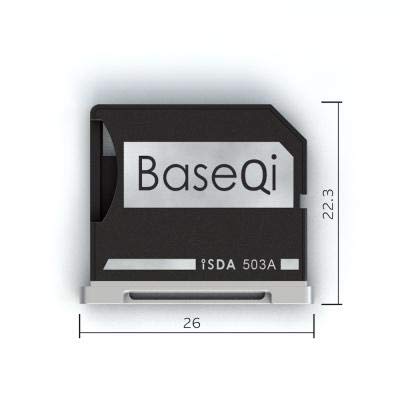 BASEQI Aluminum microSD Adapter for MacBook Pro 15" Retina (Early 2013 ~Mid. 2012)