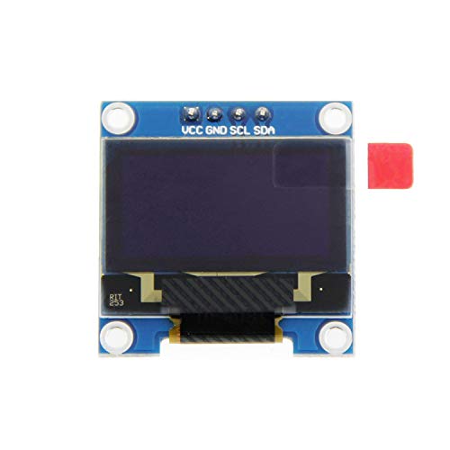 0.96 OLED Display Module, FBHDZVV 128 x 64 Pixel IIC 12864 OLED White I2C 0.96inch OLED Display IIC Serial with SSD1306 Chip Compatible with Arduino UNO Raspberry Pi