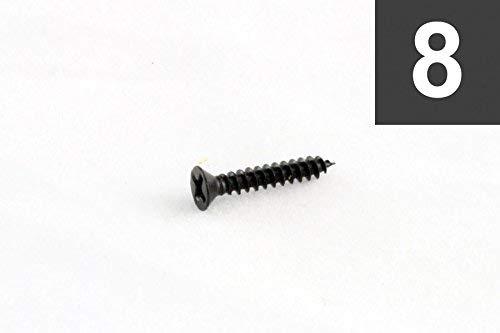 Allparts GS 3397 003 Humbucker Frame Screws 75 x 13 mm, Pack of 8 – Black