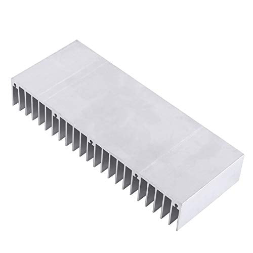 Aluminum Heat Sink Heatsink Module Cooler Fin for High Power Amplifier Transistor Semiconductor Devices with Dense 24 pcs Fins 5.9"x 2.3" x 0.98"1pc/ 150 mm (L) x 59mm (W) x 25mm (H)