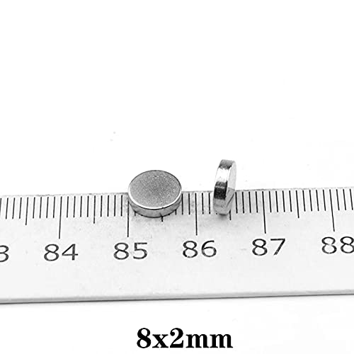 100PCS 8x2mm Neodymium Magnet 8mmx2mm Permanent Round Magnet Strong 8x2mm Super Powerful Magnetic Disc Magnet Sheet 8*2 mm