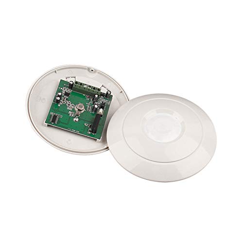 Indoor 360 Degree Ceiling Mounted Mini PIR Motion Detector Infrared Sensor Light Switch NC NO Output Options Intruder Alarm
