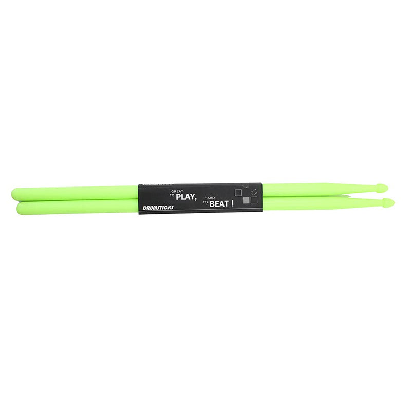 Drum Stick Nylon Drum Sticks Non-slip Durable Practice Musical Instrument Accessories for Jazz Acoustic Music Lover Green