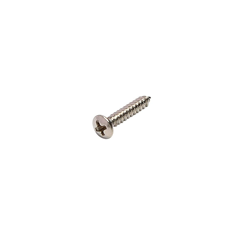 Musiclily Basic 2.5x15mm Metal Metric Thread Guitar String Guide Mounting Screws, Nickel(Set of 20)