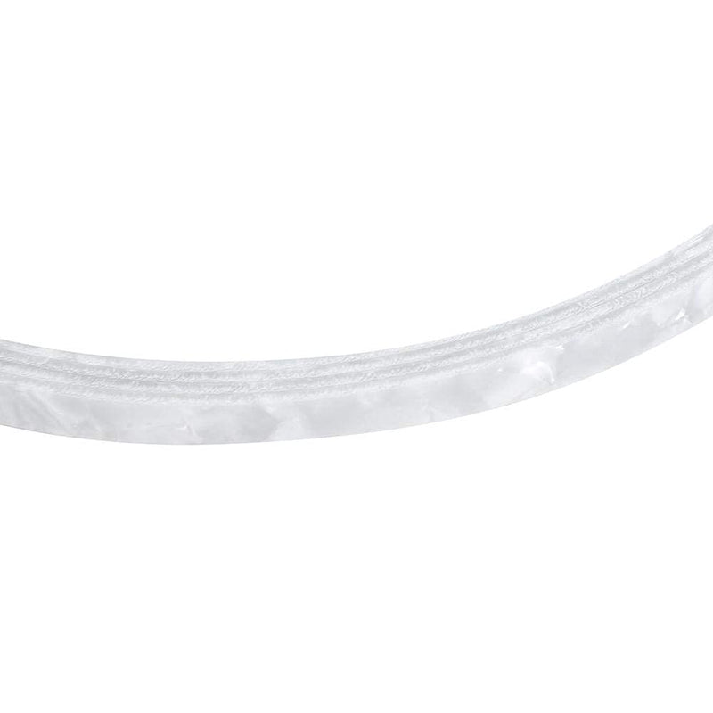 Bnineteenteam 5Pcs Guitar Binding Purfling, 6mm Width Celluloid White Pearl Guitar Binding Purfling for Acoustic Guitar Classical Guitars