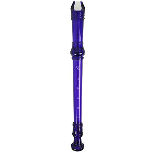 A-Star REC01PU Descant Soprano Plastic Recorder - Transparent Purple - Includes Protective Bag, Cleaning Rod