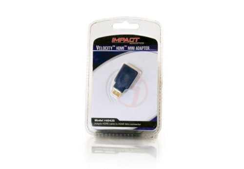 C2G Mini HDMI to HDMI, HDMI Adapter, Velocity Female to Male Adapter, Blue, Cables to Go 40435 A Female to HDMI C Male Adapter