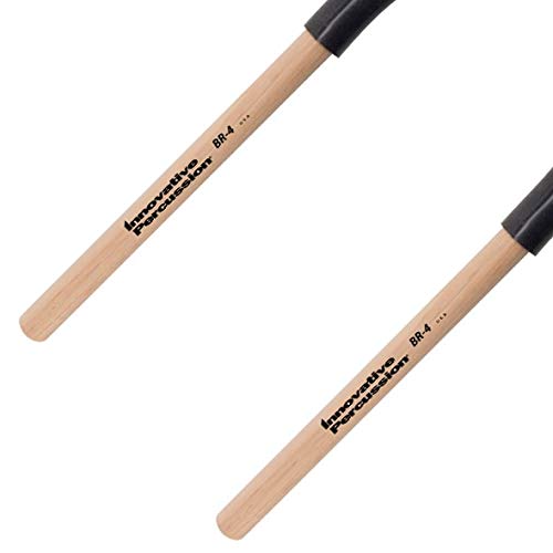 Innovative Percussion Wood Handle Synthetic, Heavy Brushes (BR4)