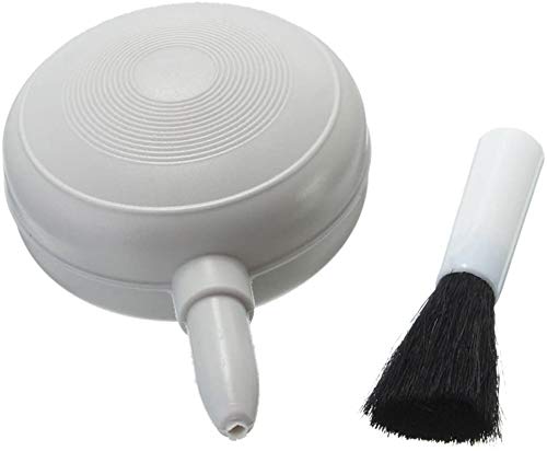 GearFend Air Dust Blower and Soft Brush for Digital Camera Lenses, LCD Screens and Cleaning Keyboards etc. + Microfiber Cloth