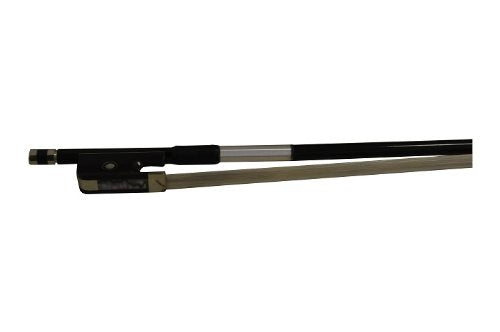 Carbon Fiber Viola Bow, Ebony Frog, Natural White Hair