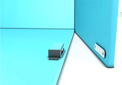 [AUSTRALIA] - FGen 4pcs Stainless Steel Magnetic Cabinet Cabinet Single Door Magnet Cabinet Suction Showcase Wardrobe Door Assembly 