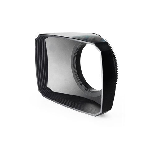 Mennon 77mm 16:9 Wide Angle Video Camera Screw Mount Lens Hood with White Balance Cap, Black