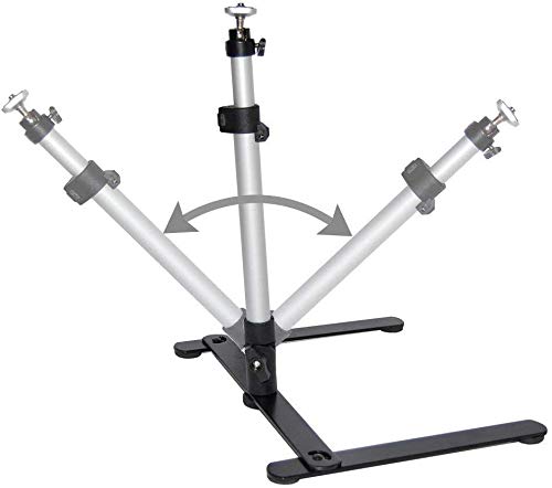 LimoStudio, AGG2934, Lightweight Table Top Tripod Mount Stand with Phone Holder for Android and iPhone, 17-Inch