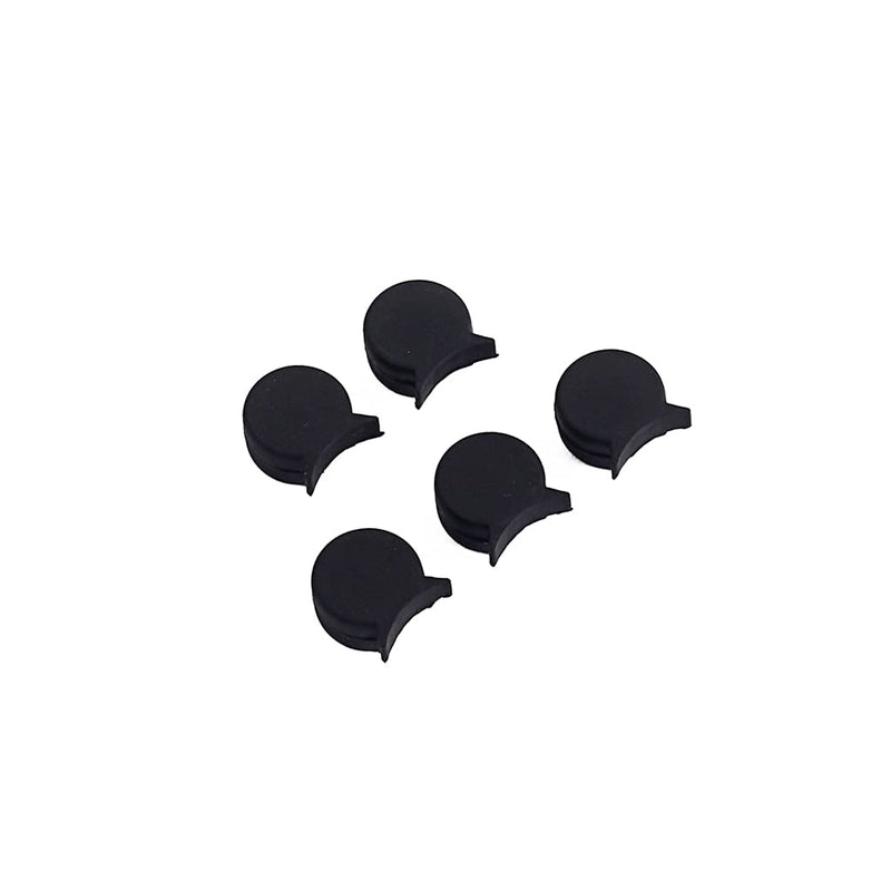 Alnicov Rubber Clarinet Thumb Rest Cushion Protector Fit for Most Clarinet,Pack of 5 Black