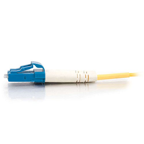 C2G/ Cables to Go 28758 OS2 Fiber Optic Cable - LC-LC 9/125 Duplex Single-Mode PVC Fiber Cable, Yellow (9.8 Feet, 3 Meters)