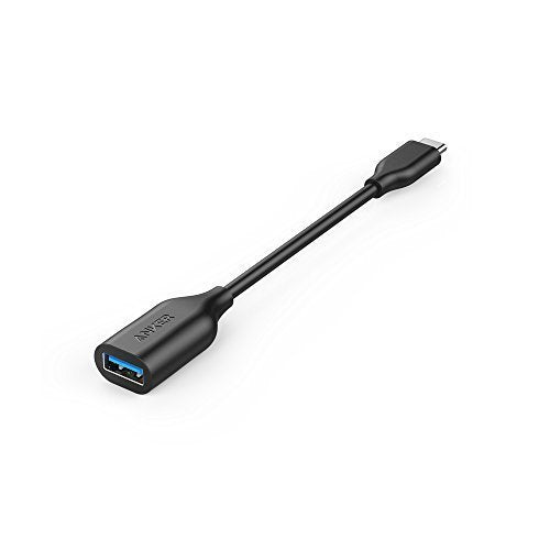 Anker USB-C to USB 3.1 Adapter, USB-C Male to USB-A Female, Uses USB OTG Technology, Compatible with Samsung Galaxy Note 8, S8 S8+ S9, iPad Pro 2018, Nexus 6P 5X, LG V20 G5 and More Upgrade_Black