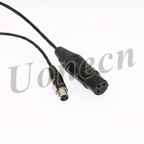 Uonecn Mini XLR 3 Pin Female to 3 Pin Female Plug XL2 TA3-F Audio Cable Adapter Camera Video Assist for SD 442 Devices 688/788 20''