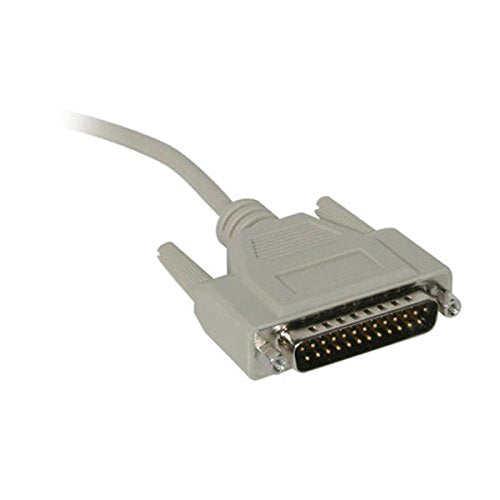 C2G 02447 DB9 Female to DB25 Male Serial RS232 Adapter Cable, Beige (1 Feet, 0.30 Meters)