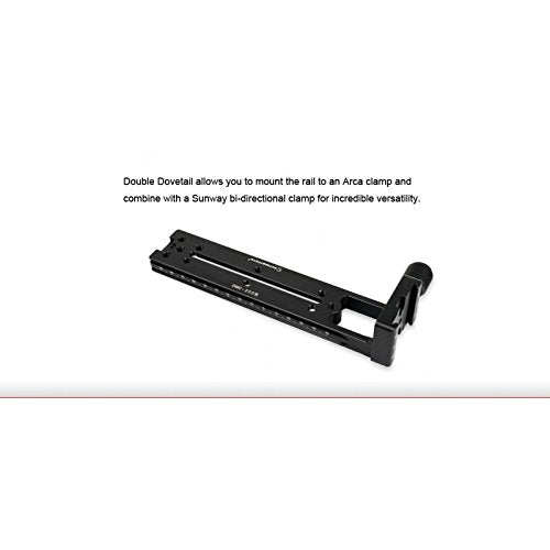 SUNWAYFOTO DMC-200R Vertical Rail w 90° Clamp Arca/RRS Compatible Sunway