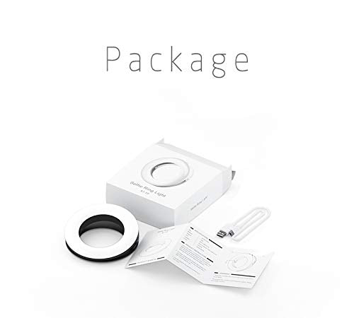 XINBAOHONG Selfie Ring Light Rechargeable Portable Clip-on Selfie Fill Light with 40 LED for Smart Phone Photography, Camera Video, Girl Makes up