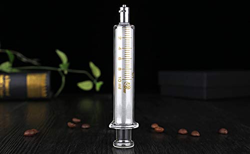 [AUSTRALIA] - Gufastoe 1 Pack Glass Syringes with Caps 10cc/ml for Laboratory 