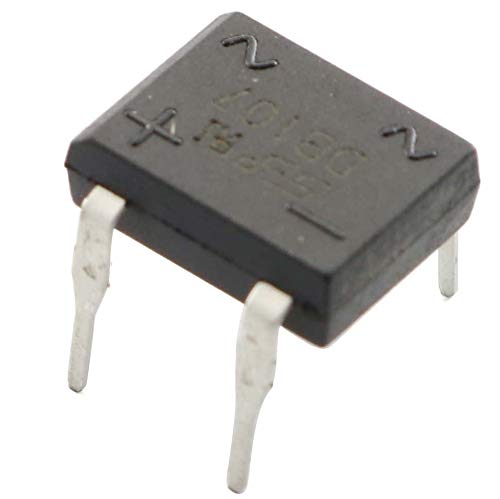 Tegg DB107 Bridge Rectifier 10PCS Electronic Silicon Diodes 1A 1000V 4-Pin Single Phase Diode Rectifier Bridge