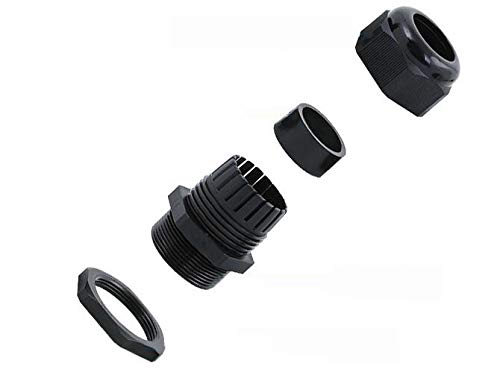 20pcs Cable Gland Waterproof Adjustable 3-13mm Cable Connectors PG7 PG9 PG11 PG13.5 PG16 Plastic Cable Gland Joints Wire Protectors